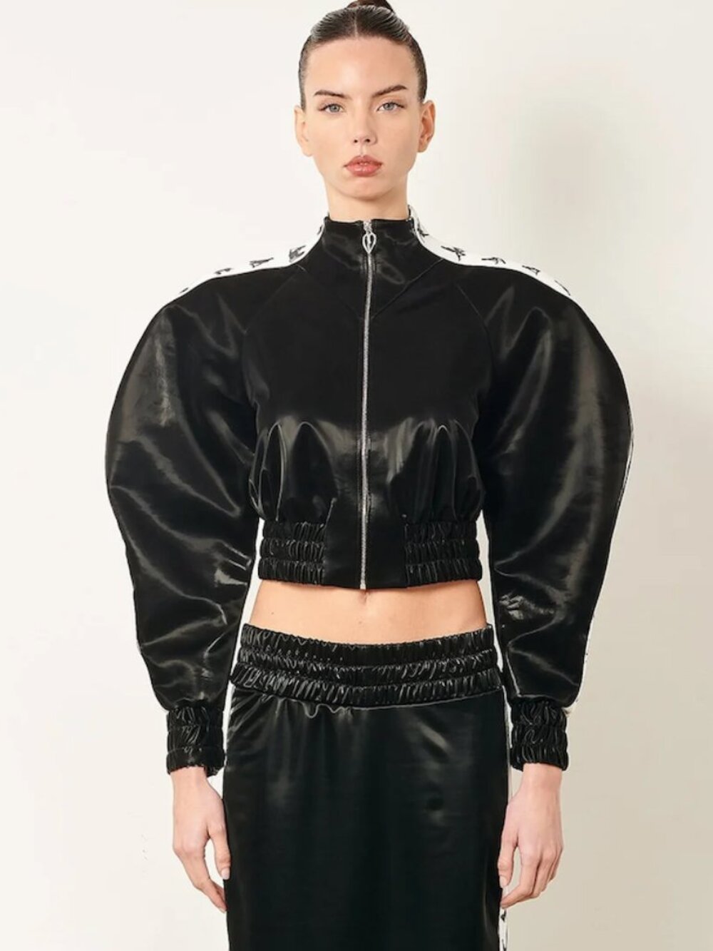 NEW Poster Girl League Tracksuit Jacket in Black Sex Tape Karma Sutra Track L